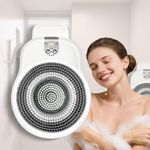 Electric Shower Brush for Body, Wall-Mounted Back Scrubber for Shower