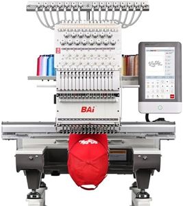 BAi Embroidery Machine Multi Needle Mirror 1501, 15 Needle Computerized Embroidery Machine with 13.7"*19.7" Large Embroidery Area, Commercial Embroidery Machine with Laser Positioning