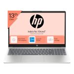 HP 15, 13th Gen Intel Core i5-1334U, 16GB DDR4, 512GB SSD (Win 11, Office 21, Silver, 1.59kg), Anti-Glare, 15.6-inch(39.6cm) FHD Laptop, Intel Iris Xe Graphics, Backlit KB, 1080p FHD Camera, fd0221TU