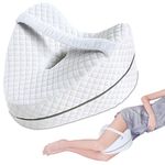 SAHEYER Knee Pillow, Soft Memory Foam Body Pillows, Heart Shape Hip Support Leg Pillow for Side Sleepers, Coussin Grossesse with Adjustable Strap for Spine Alignment, Sciatica Reduce Pressure