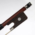 PERLMAN 1 Piece Brazilwood Cello Bow with Natural Horsehair for Beginners (Sizes - 4/4) - Wooden Cello Bow.