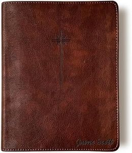 Personalized NIV Journaling Bible, Brown With Large Cross, Option to Customize with Hand Lettered Name on Cover…