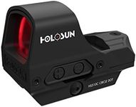 Holosun HS510C open reflex red dot sight with switchable 2MOA dot, 65MOA circle dot reticle and solar cell, black, Picatinny/Weaver rail, for hunting, sport shooting and air… - 70127430