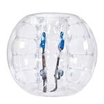 VEVOR HCPPQ-001 1-Pack, 4FT/1.2M Body Sumo Zorb Teen & Adult, 0.8mm Thick PVC Human Hamster Bubble Balls for Outdoor Team Gaming Play, Bumper Bopper Toys for Garden, Yard, Park, Transparent Dots