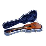 Crossrock Ukulele Hard Case, fits Baritone Ukulele, Super Lightweight ABS Molded, in Blue (CRA860BUBL)