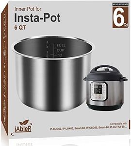 Genuine Inner Pot for Instant Pot 6 Qt Pot for InstaPot Inner Cooking Pot Stainless Steel (Equivalent to IP-POT-SS304-60) Nonstick Pot for IP-DUO, LUX, CSG 6Qt