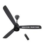 atomberg Renesa Enzel 1200mm BLDC Ceiling Fan with Remote | 5 star | Advance Air+ Technology | LED Speed Indicator | Low Noise | Sleek Design | Power Saving | 3 Year Warranty | Pebble Grey