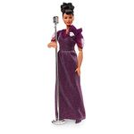 Barbie Inspiring Women Series Ella Fitzgerald Collectible Doll, 12-in, Wearing Purple Gown, with Microphone, Doll Stand and Certificate of Authenticity