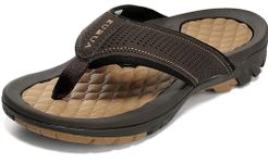 KUBUA Mens Beach Sandals Water Sandals Outdoor Athletic Sandals Sandals, dark brown, 9 UK