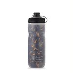 Polar Bottle Breakaway Muck Insulated Mountain Bike Water Bottle - BPA Free, Cycling & Sports Squeeze Bottle with Dust Cover (Shatter - Charcoal & Copper, 20 oz)