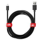JuicEBitz 5m USB A to MINI B 22AWG Fast Data Charger Cable Lead compatible with DashCam/SatNav inc. NextBase 522/512GW, 422/412GW, 402G, 322/312GW, 212G, DUO HD etc (Black)