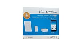 Lutron Caseta Wireless Dimmer Kit with Smart Bridge PRO - White