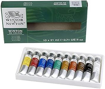 Winsor & Newton Winton Oil Paint, Set of 10 x 21ml Tubes