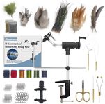 Aventik MicroGrip II Generation Rotary Fly Tying Vise – Complete Vise, Tools & Materials for Professional-Quality Flies (MicroGrip Pro Kit)