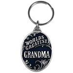 Siskiyou Automotive Metal Key Chain World's Greatest Grandma Enameled Details