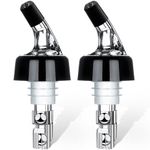 Automatic Measured Bottle Pourer - Quick Shot Spirit Measure Pourer Drinks Wine Cocktail Dispenser Home Bar Tools - 2 Pack 1.5oz