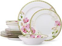 Noritake Poppy Place 12-Piece Set, Service for 4 in White.,