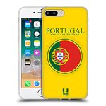 Head Case Designs Portugal Portuguese Flag Flag Patches Set 2 Soft Gel Case Compatible With Apple iPhone 7 Plus/iPhone 8 Plus