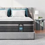 TeQsli Gel Memory Foam Pocket Sprung King Mattress 5FT with Soft Fabric, 10 Inch Orthopedic Mattress King for Pressure & Back Pain Relief, Medium Firm Mattress in a Box-150x200x25cm