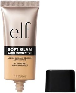 e.l.f. Soft Glam Fond de teint, à couverture moyenne, longue durée et raffermissant pour une finition lisse, satinée, végétalien et sans cruauté envers les animaux, 24 Light Warm