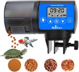 BlueFire Automatic Fish Feeder Timer Feeder for Fish Moisture-Proof Fish Food Dispenser Auto Fish Feeder Turtle Feeder with LCD Display for Aquarium or Fish Tank(Blue)