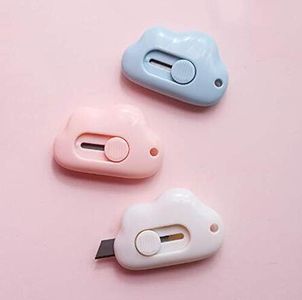 VNDEFUL 3PCS Mini Cloud Portable Box Cutter Cute Paper Cutter Cutting Paper Blade Office School Supplies Stationery Gift