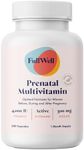 FullWell Prenatal Vitamins Lemon | choline, folate, vitamin D for fetal growth, brain development | 26 Vital Nutrients | Dietitian-formulated, OBGYN recommended, non-GMO, 3rd Party tested, 30 Servings