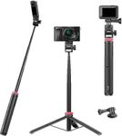 59Inch/146cm Selfie Stick Tripod for Gopro ULANZI MT-71 Long Extendable Vlog Handle Portable Lightweight Tripod Stand Compatible with Gopro Hero 12/11/10/9/8/7 Insta360 One XR/RS/GO DJI Action