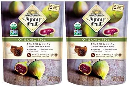 Turkish Dried Figs - Sunny Fruit (Pack of 2) - (5) 1.76oz Portion Packs per Bag | Purely Figs - NO Added Sugars, Sulfurs or Preservatives | NON-GMO, VEGAN, HALAL & KOSHER