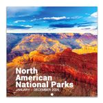 2025 Wall Calendar - National Parks Wall Calendar 2025, January 2025 - December 2025, 12" x 24" (Open), Hanging Hook, Blocks and Holidays - Beautiful National Parks