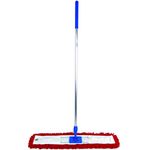 Abbey 80 Centimetre Red Sweeper Mop Kit with Handle and Frame. Ideal to use on all hard floors