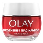 Olay Regenerist Niacinamide Night Cream Face Moisturiser, Skincare with Niacinamide 99% Purity, Antioxidant Vitamin E and Shea Butter. Anti Aging Skin Care: Renews, Firms and Hydrates. 50ml