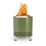 Solo Stove Mesa XL, 7 Inch Tabletop Fire Pit with Stand - Smokeless, Stainless Steel Fire Pit for Camping, Outdoor & Patio- Wood Burning or Pellet Fueled Portable Bonfire, 2.3lbs, Deep Olive