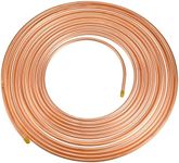 MECCANIXITY Copper Tube, 49ft 5/16 Inch Refrigeration Copper Tubing Seamless Hollow Copper Pipe Industrial Metal Tubing for Air Conditioning Refrigerator