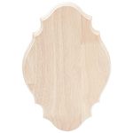 PH PandaHall Wood Shield Plaque, Natural Wooden Signboards Unpainted Blank Signboards Backer Board Unfinished Wood Signs Crafts for Home Wall Wedding Christmas Decoration DIY Projects, 2.2x1.5x1.8cm