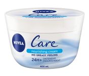 NIVEA Care Nourishing Cream, All-Purpose Moisturizing Cream, Face, Hand, Body Cream, Fast-Absorbing, Non-Greasy, Daily Body Moisturizer for All Skin Types, 400mL