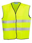 Children High Visibility School Safety Vest Waistcoat Jacket (1 Pack, 2/3 Years)