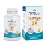 Nordic Naturals Ultimate Omega 2X | 2150 Mg Omega 3 Fish Oil Supplement EPA And DHA | Omega 3 For Optimum Wellness & Heart Health | Omega 3 Lemon Fish Oil For Men And Women | 120 Softgels