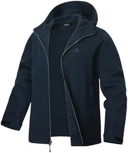 Pioneer Camp Men's Hooded Softshell Jacket Waterproof Lightweight Insulated Windbreaker Fleece Lined Rain Shell Jacket