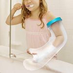 Kids Arm Cast Cover for Shower, Waterproof Children Cast Bandage Cover for Wrap The Injury, Wound, Burn, Hand, Finger, Wrist, Arm, Elbow When Bathing with Durable PVC Material - 19Inch