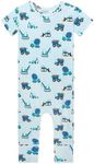 Posh Peanut Baby Rompers Pajamas - Newborn Sleepers Boy Clothes - Kids One Piece PJ - Soft Viscose from Bamboo (Construction Cars, 18-24 Months)