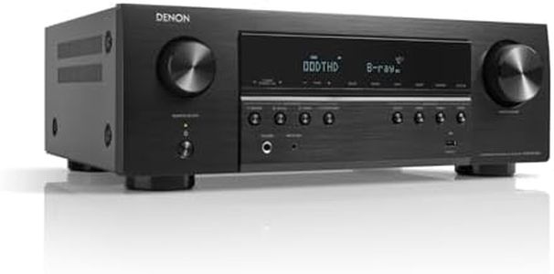 Denon AVR-S670H 5.2 Ch. 75W 8K AV Receiver with HEOS® Built-in. Dolby TrueHD, and DTS decorders, 6 HDMI inputs, 8K HDMI