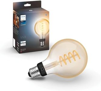 Philips Hue White Ambiance, ampoule LED connectée E27 Filament G93 Globe, compatible Bluetooth, fonctionne avec Alexa, Google Assistant et Apple Homekit