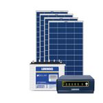 Luminous Solar NXG 1150 with LPTT12200H 200Ah 72 Months Warranty and 2pcs of 170w Solar Panel