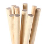 Dowel 6mm x 30cm x 5 Rods Long Rich Smooth Pine Wood 6mm Diameter Used for Trade, DIY, Craft, Baking, Cakes, Stands