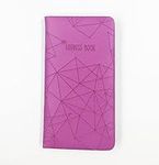 A to Z Telephone Slim Address Book A-Z Index Hard Soft Cover Purple