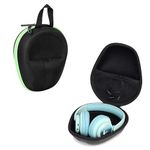 GadgetBite Headphone Carrying Case Earpads Storage Bag Headphone Pouch Portable Anti-Pressure Compatible with Boat 550/Sony WH C510/Flix X1/Sony CH710n/Hyperx Cloud Cases (Black Green)