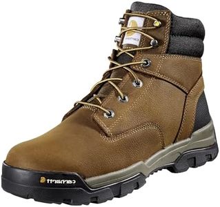 Carhartt Men's Ground Force 6" Waterproof Soft Toe Boot CME6047, Bison Brown Oil TAN, 11 M