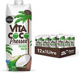 Vita Coco Pressed Coconut Water Multipack 1L x 12, Naturally Hydrating, Coconut Taste, Packed With Electrolytes, Gluten Free, Full Of Vitamin C & Potassium, Impossible To Hate