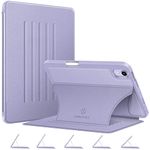 Fintie Magnetic Case for iPad Mini 6 2021 (8.3 Inch) - Multiple Angle Shockproof Rugged Stand Case, Soft TPU Back Cover w/Pencil Holder for iPad Mini 6th Generation, Lilac Purple